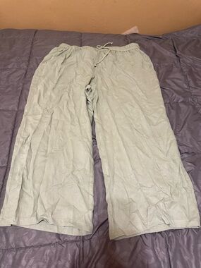 HALARA Womens Light Sage Drawstring Lounge Joggers